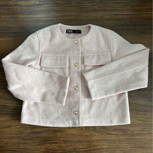 NWOT Zara Blush Jacket